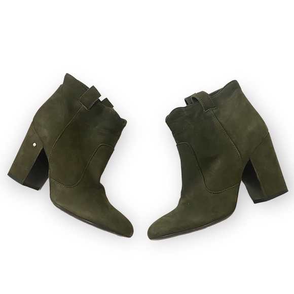 LAURENCE DACADE Pete Ankle Boots, Olive‎ Green Nubuck, Size 37.5 - Picture 3 of 12
